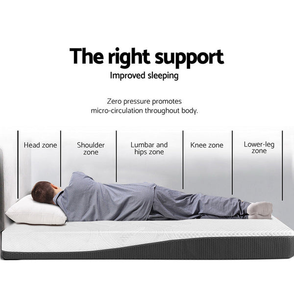 Giselle Bedding Memory Foam Mattress Bed Cool Gel Non Spring 21Cm Double Mattresses