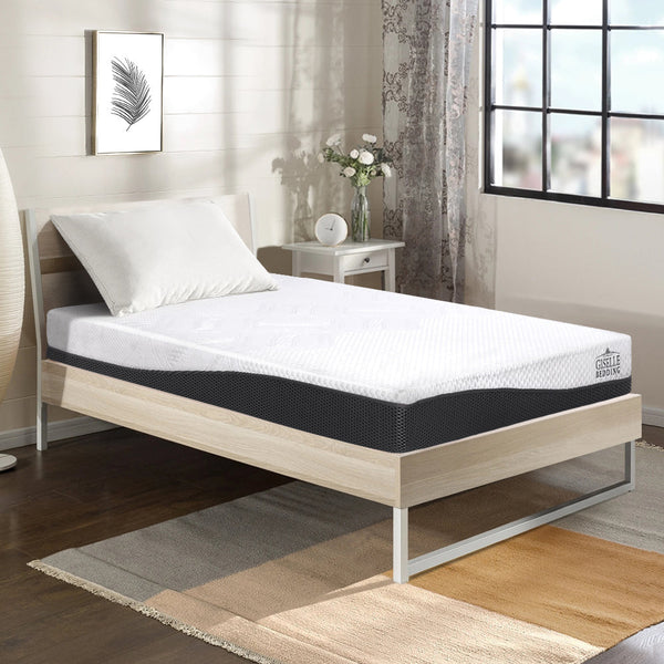 Giselle Bedding Memory Foam Mattress Bed Cool Gel Non Spring 21Cm Single Mattresses