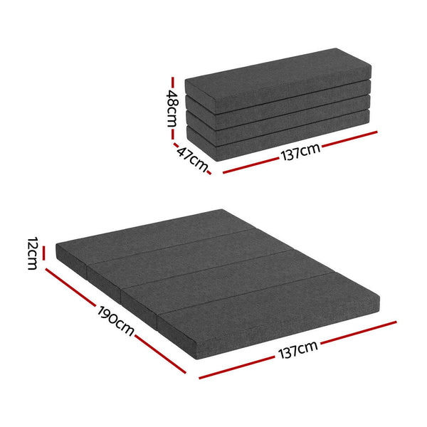 Giselle Foldable Mattress Folding Foam Double Mattresses