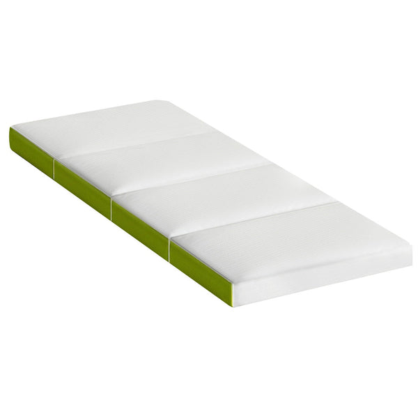 Giselle Bedding Foldable Mattress Folding Foam Single Green Mattresses