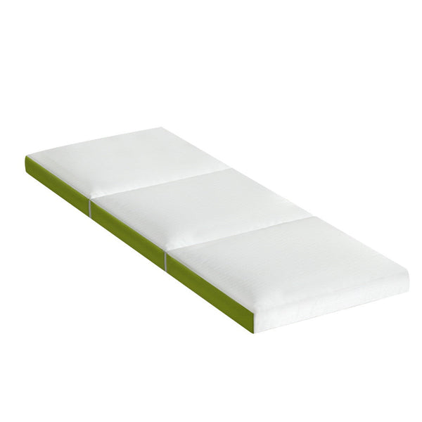 Giselle Bedding Foldable Mattress Folding Foam Trifold Green Mattresses