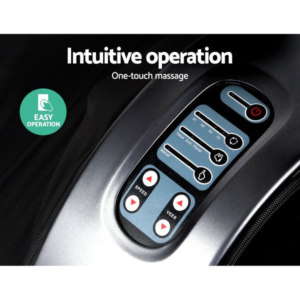 Livemor Foot Massager Shiatsu Electric Roller Kneading Calf Leg Grey Massagers