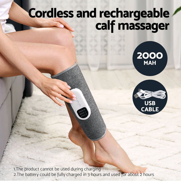 Livemor Leg Massager Heated Air Compression Calf Relaxation Massagers