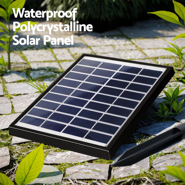 Gardeon Solar Fountain Water Feature Bird Bath Garden Led Light 80Cm Grey Outdoor Fountains