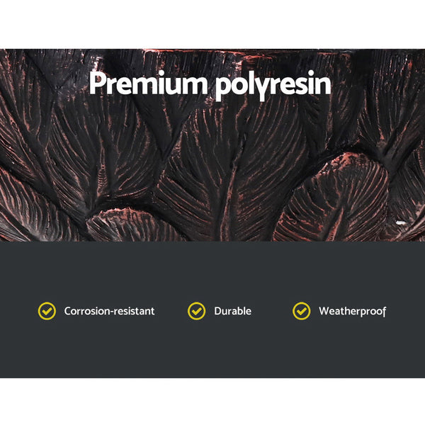 Gardeon Solar Water Feature Tier Fountain With Pump Kit Bird Bath 106Cm Pea Outdoor Fountains