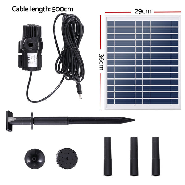 Gardeon Solar Pond Pump Submersible Water Fountain Kit 9.8Ft Ponds & Fountain Pumps
