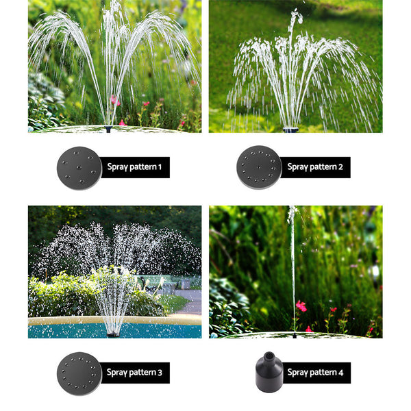 Gardeon Solar Pond Pump Submersible Water Fountain Kit 4.4Ft Ponds & Fountain Pumps