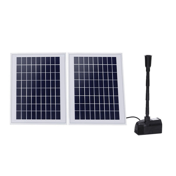 Gardeon Solar Pond Pump Submersible Water Fountain Kit With 2 Panels 1600L/H Ponds & Fountain Pumps
