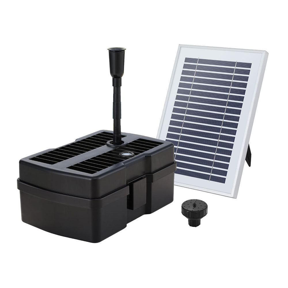 Gardeon Solar Submersible Water Pond Fountain Pump With Filter Box 4.6Ft 470L/H Ponds & Fountain Pumps