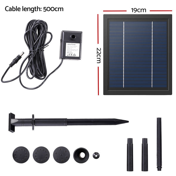 Gardeon Solar Pond Pump Submersible Water Fountain Kit 6.1Ft Ponds & Fountain Pumps