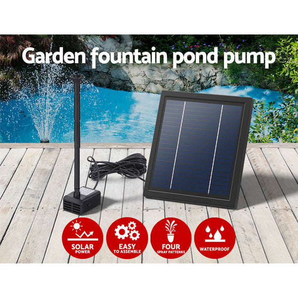 Gardeon Solar Pond Pump Submersible Water Fountain Kit 6.1Ft Ponds & Fountain Pumps