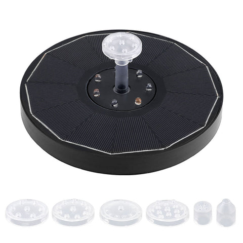 Gardeon Floating Solar Pond Water Fountain Pump Outdoor Fountains Led Light Ponds & Fountain Pumps
