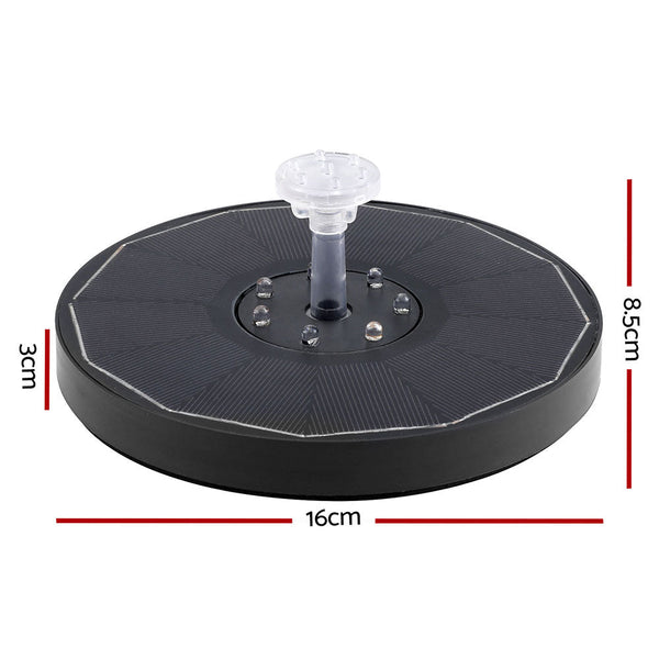 Gardeon Floating Solar Pond Water Fountain Pump Outdoor Fountains Led Light Ponds & Fountain Pumps