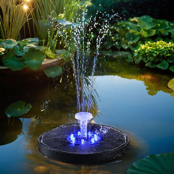 Gardeon Floating Solar Pond Water Fountain Pump Outdoor Fountains Led Light Ponds & Fountain Pumps