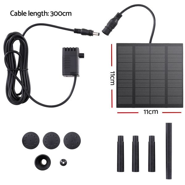 Gardeon Solar Pond Pump Submersible Water Fountain Kit 2.6Ft Ponds & Fountain Pumps