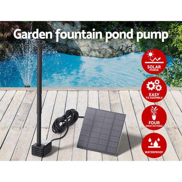 Gardeon Solar Pond Pump Submersible Water Fountain Kit 2.6Ft Ponds & Fountain Pumps