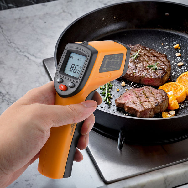 5 Star Chef Laser Infrared Thermometer Food Digital Temperature Gun Smoker Pizza Bbq Cooking Thermometers