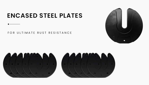 Ativafit 2 X 12.5Kg Weight Dumbbell Set For Home Gym Fitness Training Dumbbells