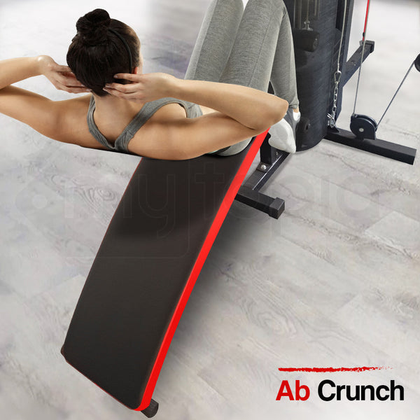 Proflex Red Multi Station Home Gym Set With 100Lbs Plates & Boxing Bag M9500 Home Gyms