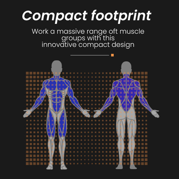 Proflex Multi Station Home Gym Set With 98Lbs Weight Plates M8000 Home Gyms