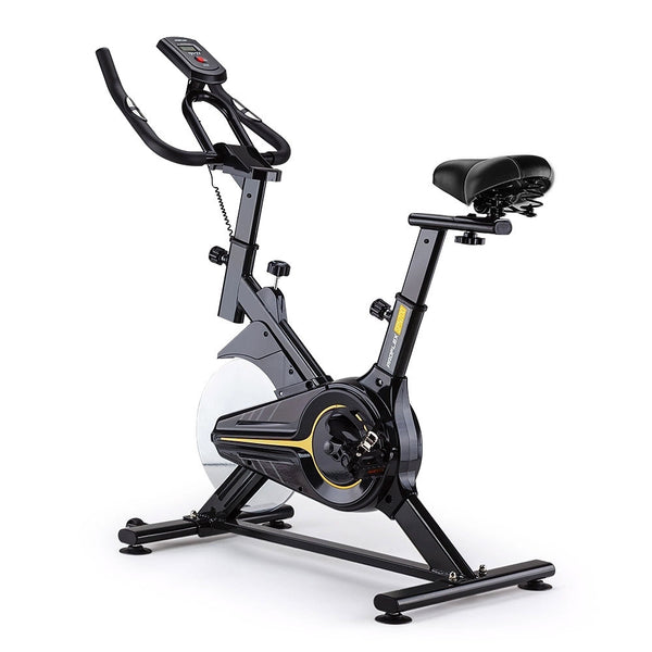 Proflex Commercial Spin Bike Flywheel Exercise Fitness Home Gym Yellow Exercise Bikes