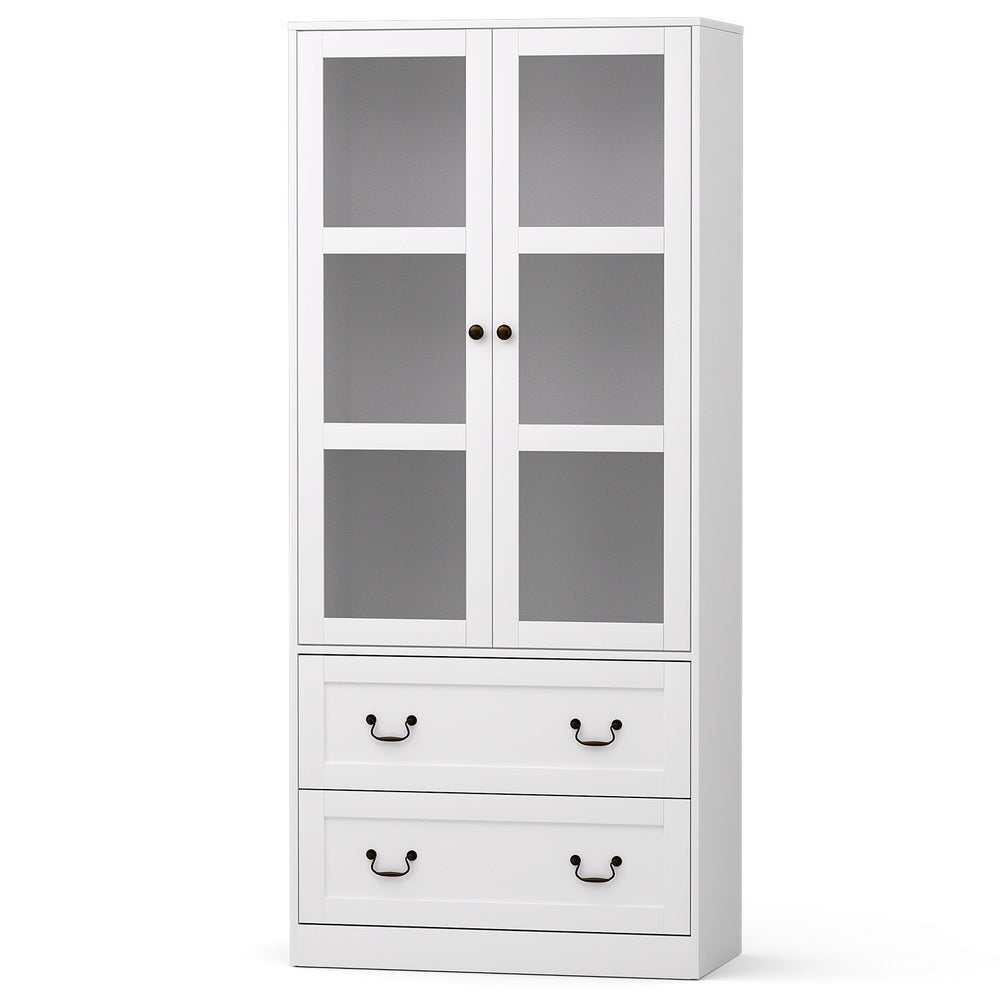 Artiss Buffet Sideboard 180Cm Hutch Storage Cabinet Kitchen Drawer Door White Sideboards & Buffets