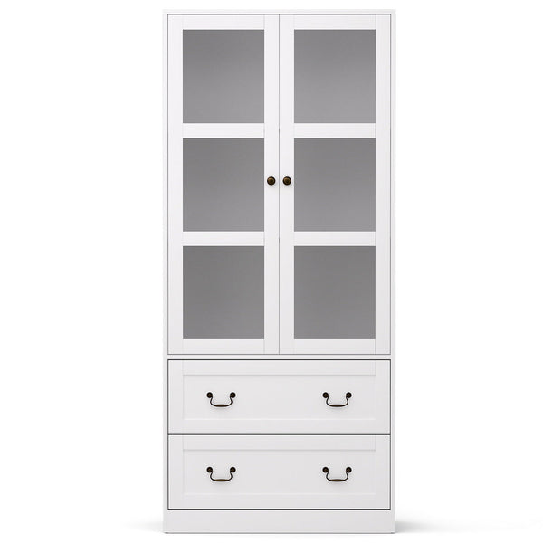 Artiss Buffet Sideboard 180Cm Hutch Storage Cabinet Kitchen Drawer Door White Sideboards & Buffets