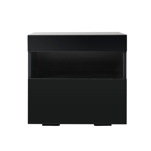 Artiss Bedside Table Led Heres Black Bedside Tables