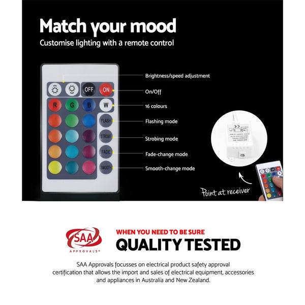 Artiss Bedside Table Led Heres Black Bedside Tables