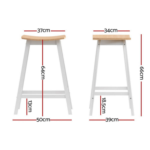 Artiss 4X Bar Stools Chairs Oak Benches Bar Stools