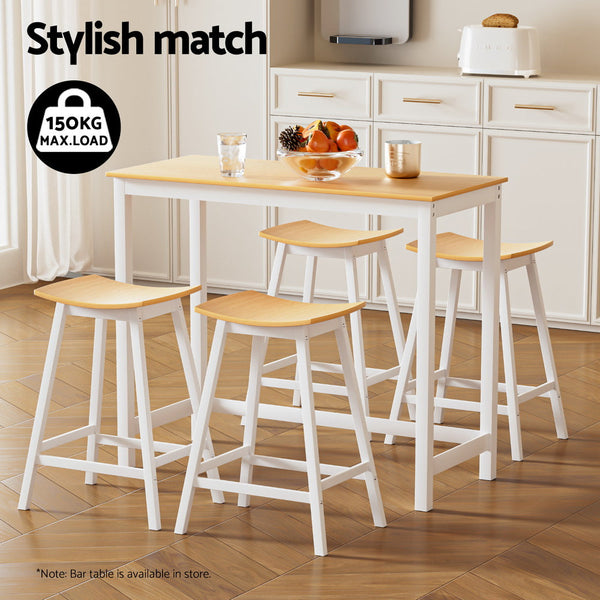 Artiss 4X Bar Stools Chairs Oak Benches Bar Stools