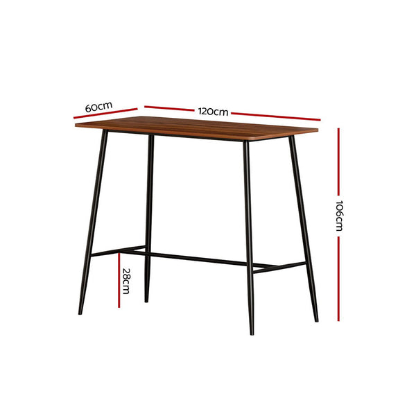 Artiss Halle Bar Table 120Cm Rectangular Bar Tables