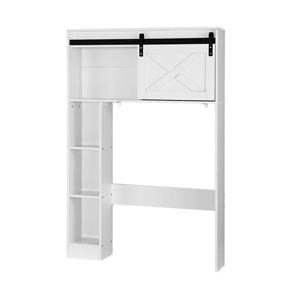 Artiss Bathroom Cabinet Over The Toilet Storage Organiser Laundry Shelf 128Cm Bathroom Cabinets