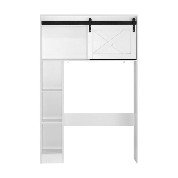 Artiss Bathroom Cabinet Over The Toilet Storage Organiser Laundry Shelf 128Cm Bathroom Cabinets