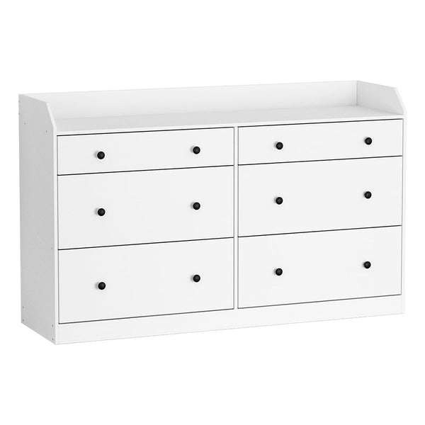 Artiss 6 Chest Of Drawers Pete White Dressers & Chests Of Drawers