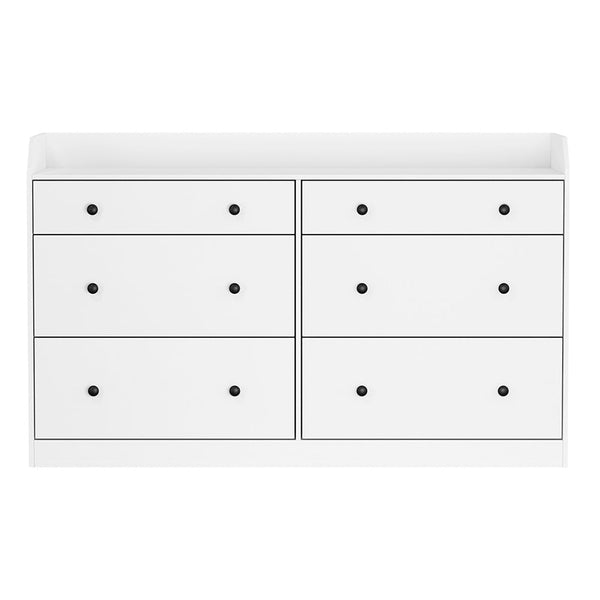 Artiss 6 Chest Of Drawers Pete White Dressers & Chests Of Drawers