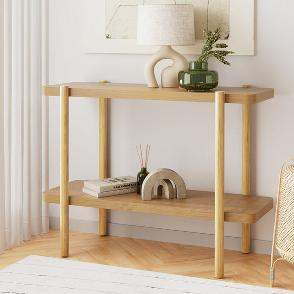 Artiss Console Table 92Cm Tier Pine Sera Tables