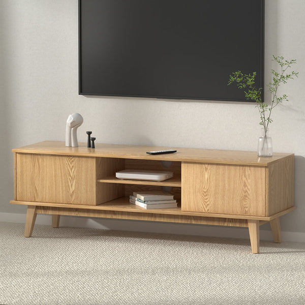 TV Stands & Entertainment Units Artiss Tv Cabinet Entertainment Unit Stand Storage Shelves 140Cm