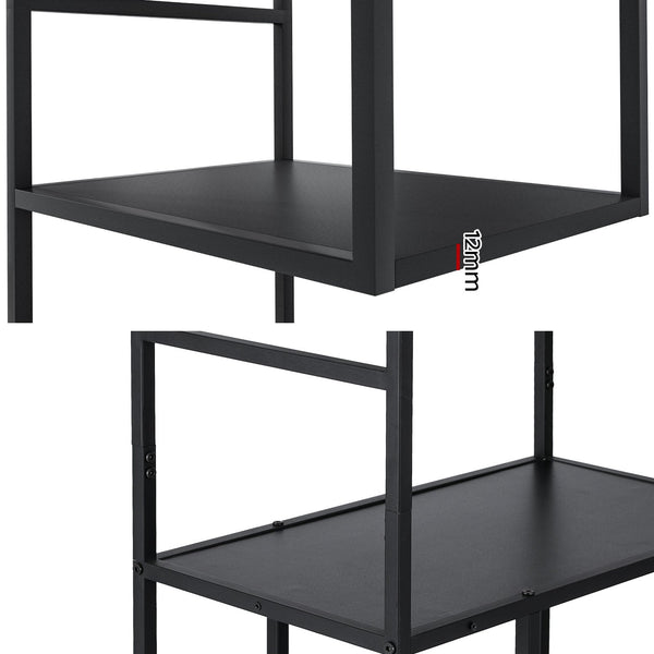 Bookshelves Artiss Bookshelf 5 Tiers Rhys Black