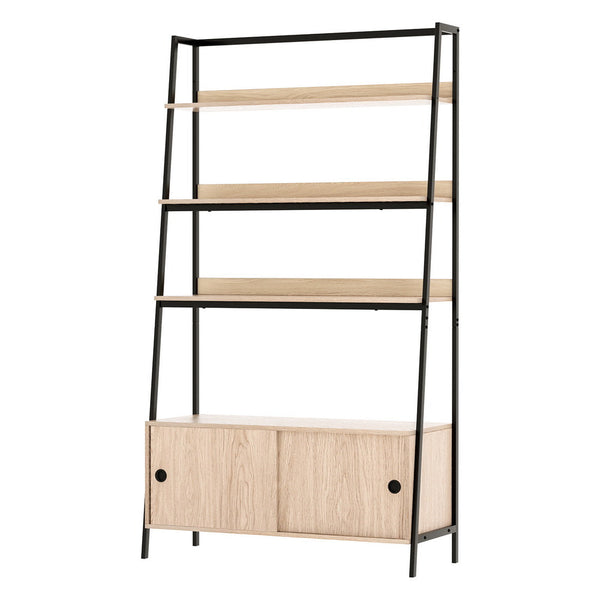 Artiss Bookshelf 5 Tier Cube Cabinet Mira Oak Bookshelves