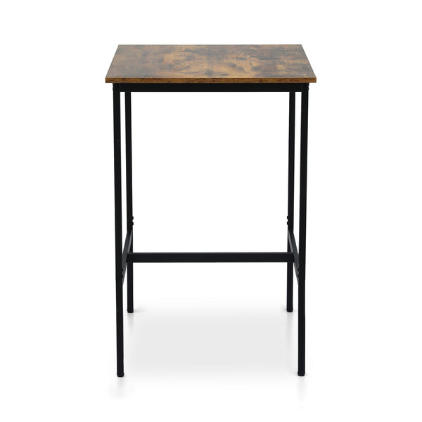 Artiss Bar Table Counter Kitchen Dining Desk Pub 60X92cm Vintage Metal Walnut Bar Tables
