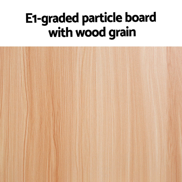 Artiss Coffee Table Semi Circle 48Cm Pine Elva Coffee Tables