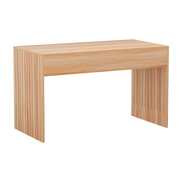 Artiss Coffee Table Rectangle Fluted Side 100Cm Coffee Tables