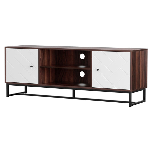 Artiss Tv Unit 150Cm Storage Cabinet Black Tv Stands & Mounts