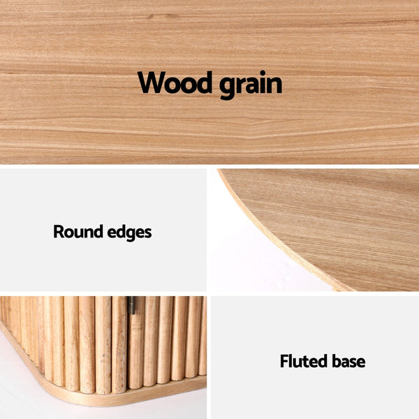 Artiss 1M Dining Table With Storage Base Furniture Dining Tables