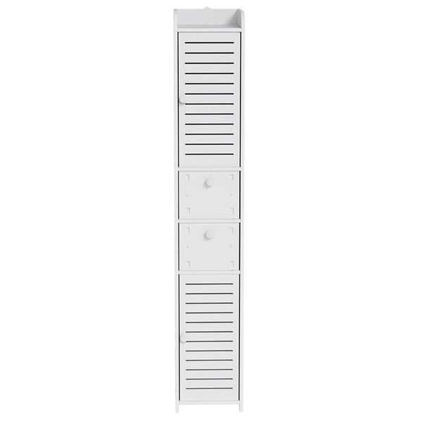 Artiss 2X Bathroom Storage Cabinet Laundry Tallboy Cupboard White Bathroom Cabinets