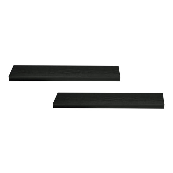 Artiss Floating Wall Shelf Set Of 2 Black 90Cm Hanging Shelves