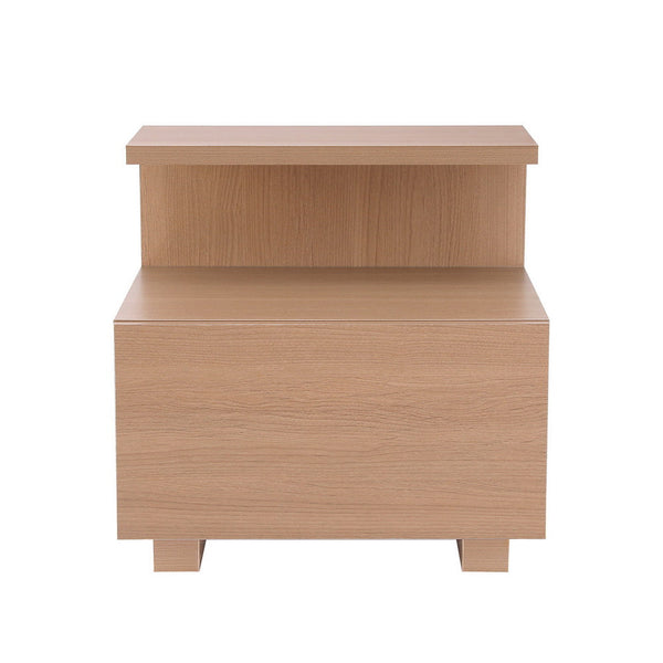 Artiss Bedside Table 1 Drawer Pine Bedside Tables