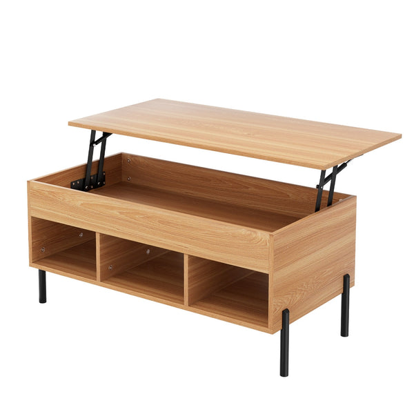 Artiss Coffee Table Lift Top Oak Coffee Tables