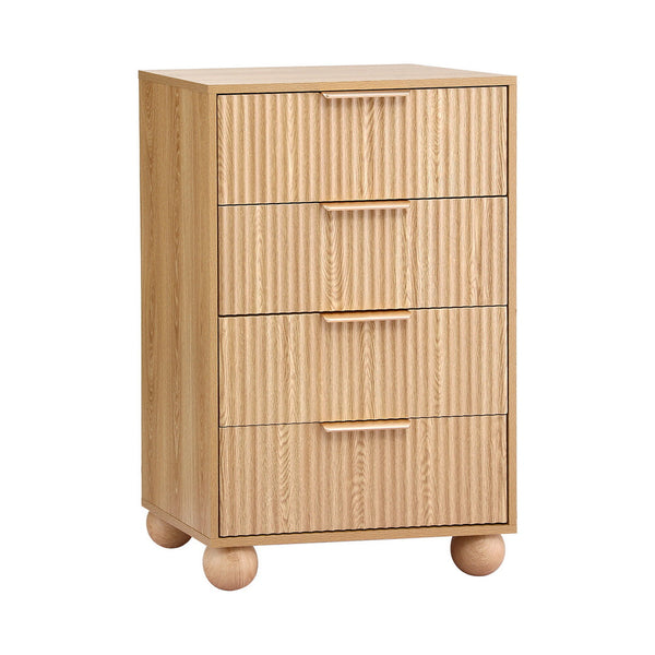 Artiss 4 Chest Of Drawers Dresser Tallboy Pine Dressers & Chests Of Drawers